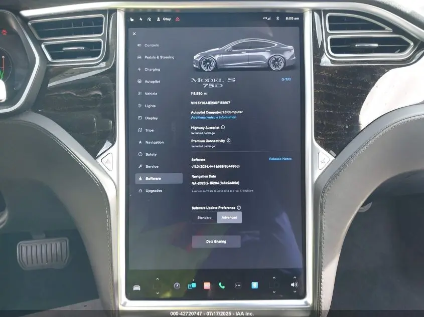 2016 TESLA MODEL S 60D/70D/75D/85D/90D