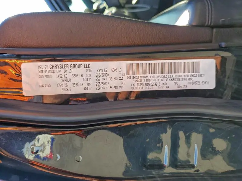 2014 DODGE DURANGO SXT  