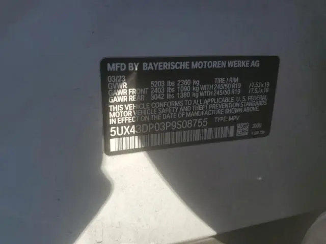 2023 BMW X3 SDRIVE30I  