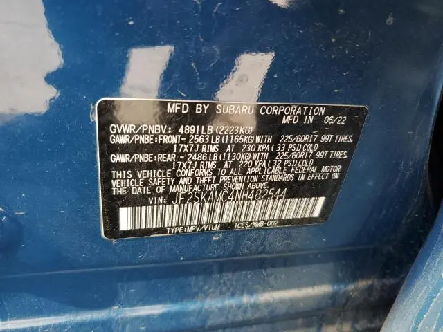 2022 SUBARU FORESTER WILDERNESS  