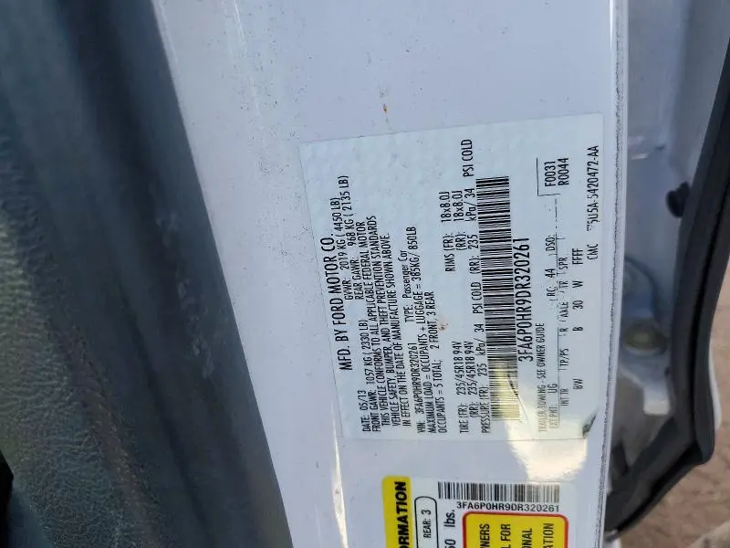 2013 FORD FUSION SE  