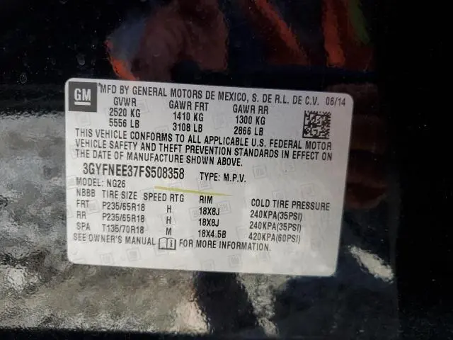 2015 CADILLAC SRX LUXURY COLLECTION  