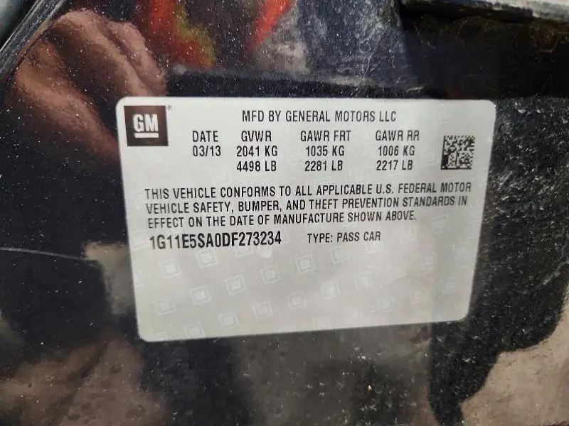 2013 CHEVROLET MALIBU 2LT  