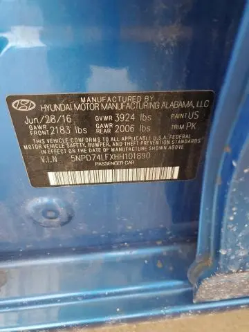 2017 HYUNDAI ELANTRA SE  
