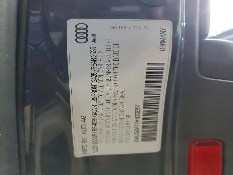 2021 AUDI A4 PREMIUM 40  