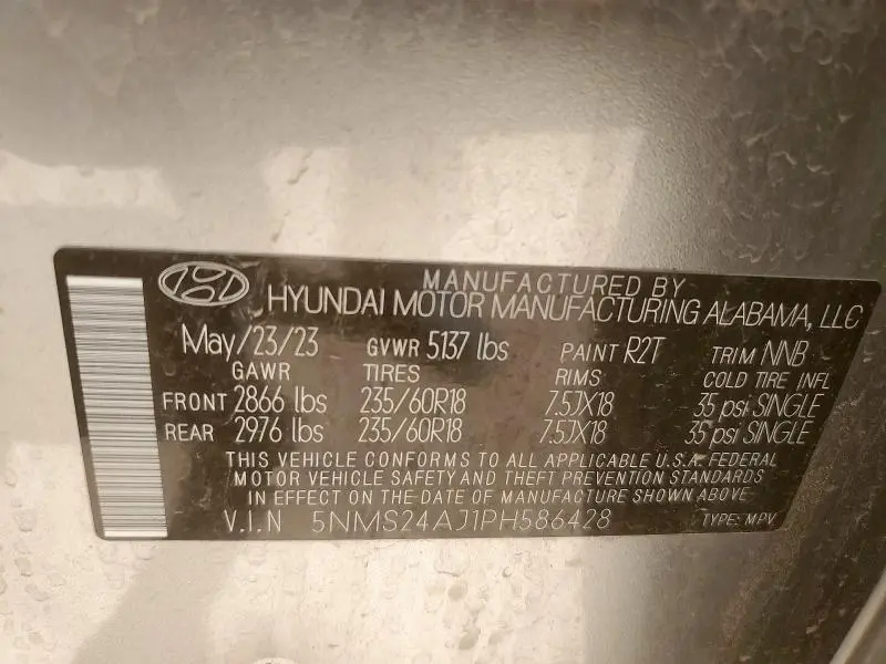 2023 HYUNDAI SANTA FE SEL  