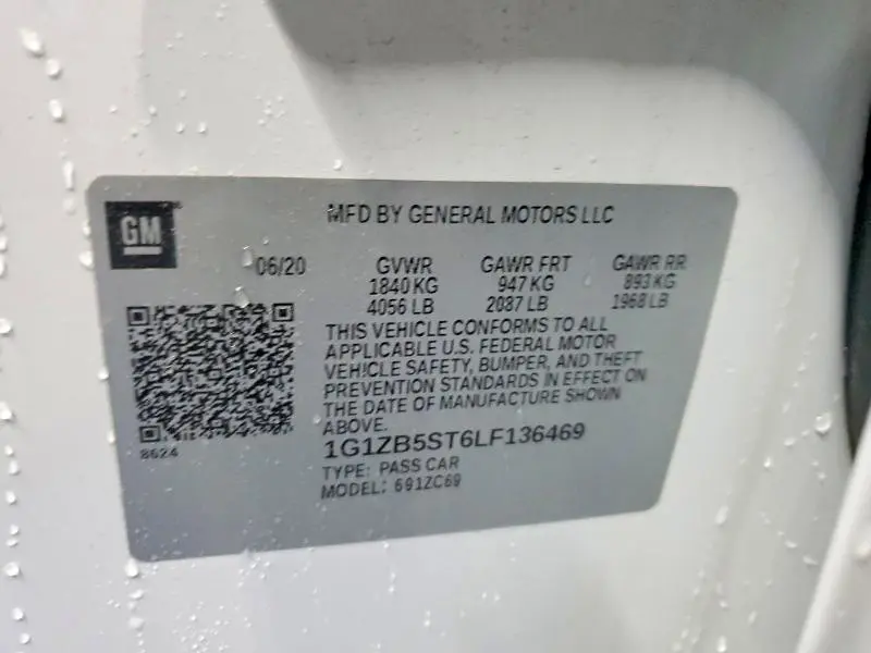 2020 CHEVROLET MALIBU LS  