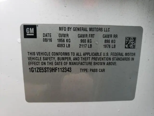 2017 CHEVROLET MALIBU LT  