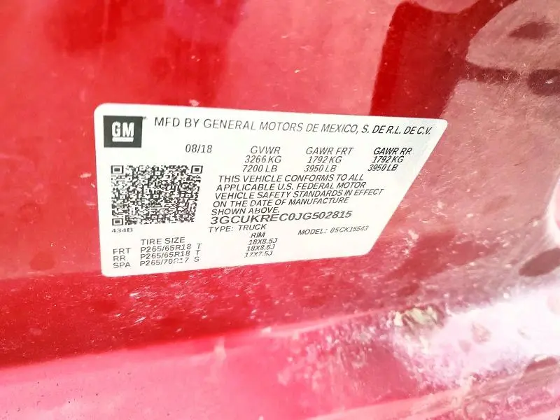 2018 CHEVROLET 1500 SILVE   