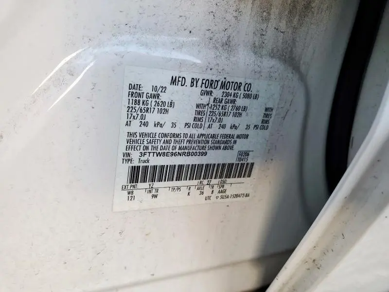 2022 FORD MAVERICK XL  