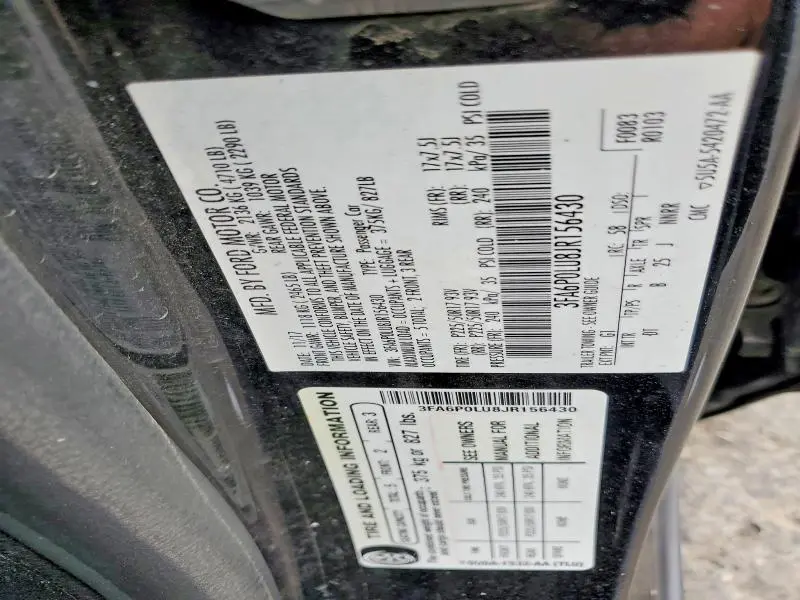 2018 FORD FUSION SE HYBRID  