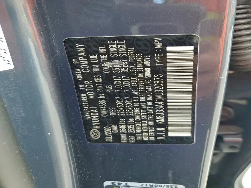 2021 HYUNDAI TUCSON LIMITED  