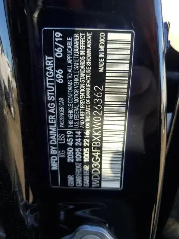 2019 MERCEDES-BENZ A 220 4MATIC  