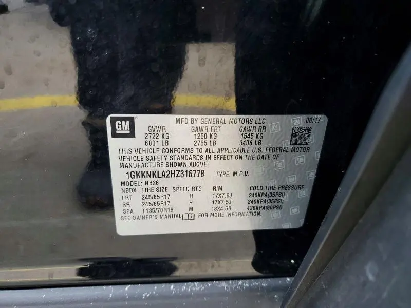 2017 GMC ACADIA SLE  