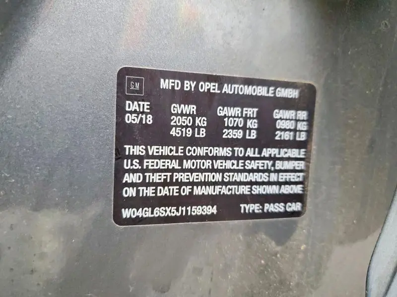 2018 BUICK REGAL PREFERRED  