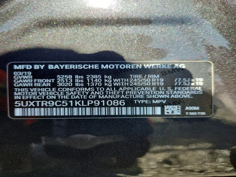 2019 BMW X3 XDRIVE30I  