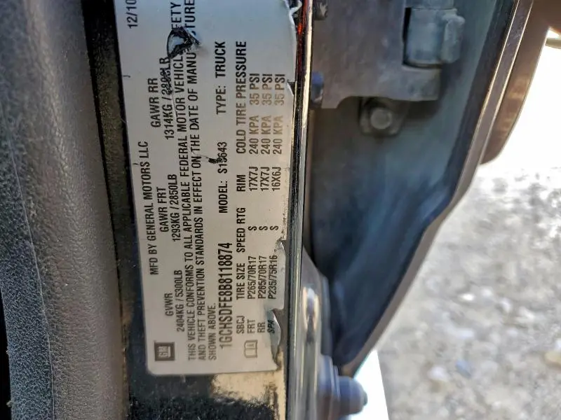 2011 CHEVROLET COLORADO LT  