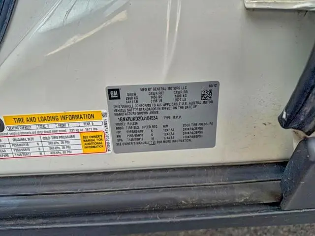 2013 CHEVROLET TRAVERSE LT  