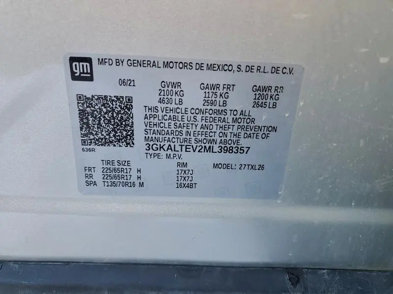 2021 GMC TERRAIN SLE  