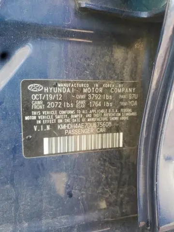 2013 HYUNDAI ELANTRA GLS  