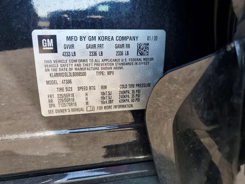 2020 BUICK ENCORE GX SELECT  