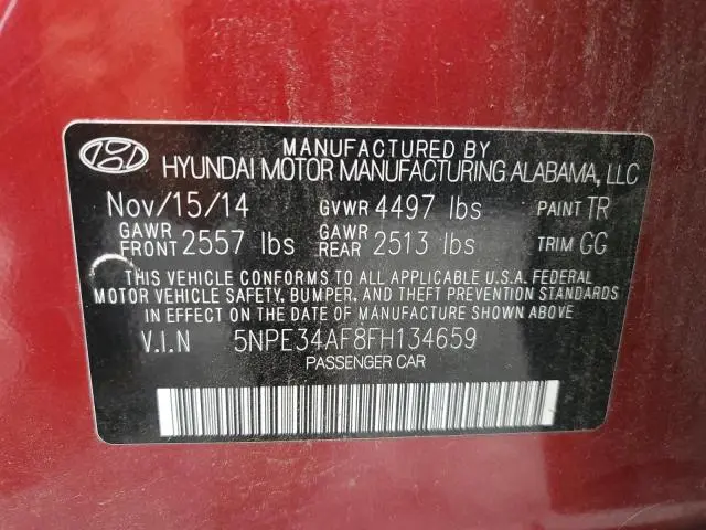 2015 HYUNDAI SONATA SPORT  