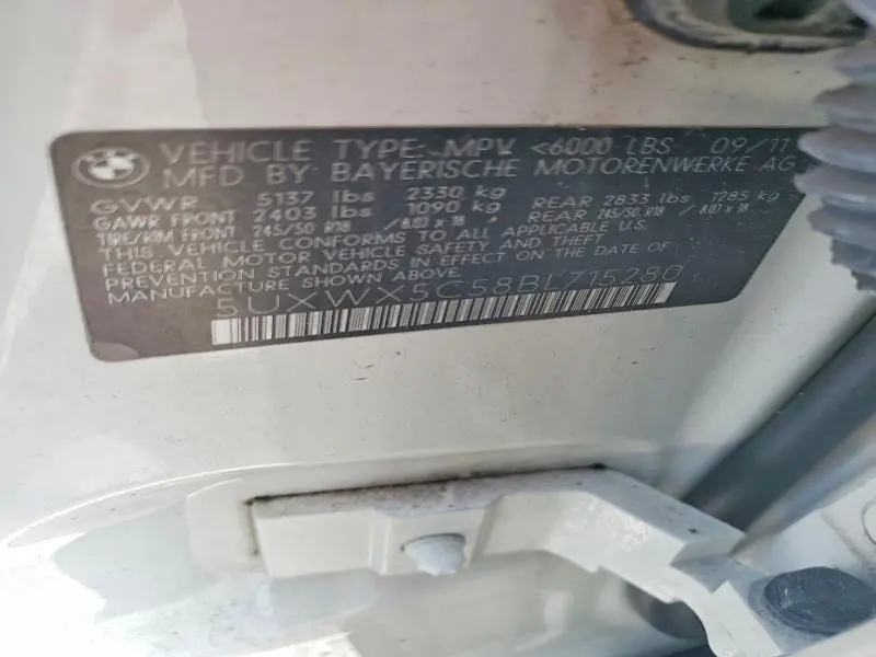 2011 BMW X3   