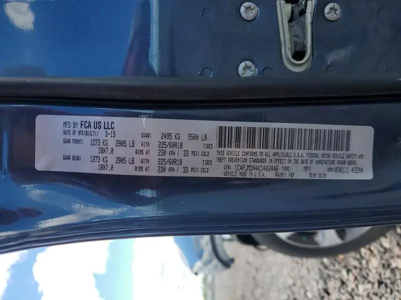 2019 JEEP CHEROKEE LIMITED  