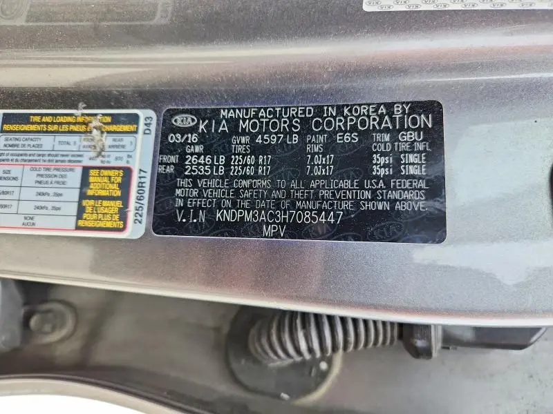 2017 KIA SPORTAGE LX  
