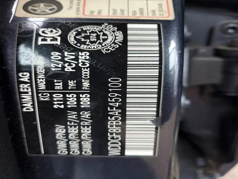 2010 MERCEDES-BENZ C 250 4MATIC  