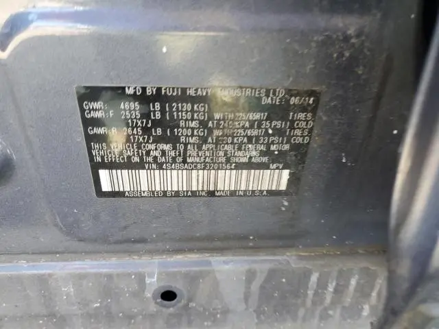 2015 SUBARU OUTBACK 2.5I PREMIUM  