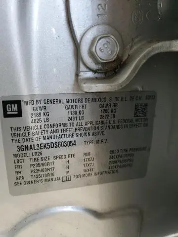 2013 CHEVROLET CAPTIVA LT  