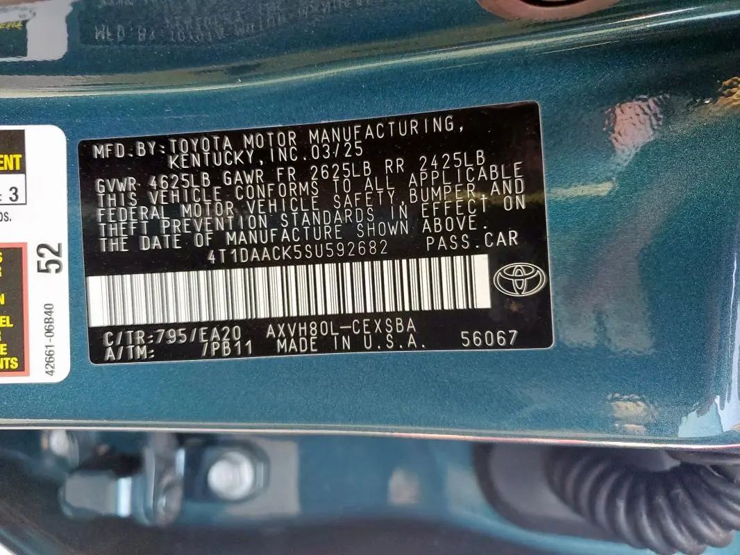 2025 TOYOTA CAMRY XSE  
