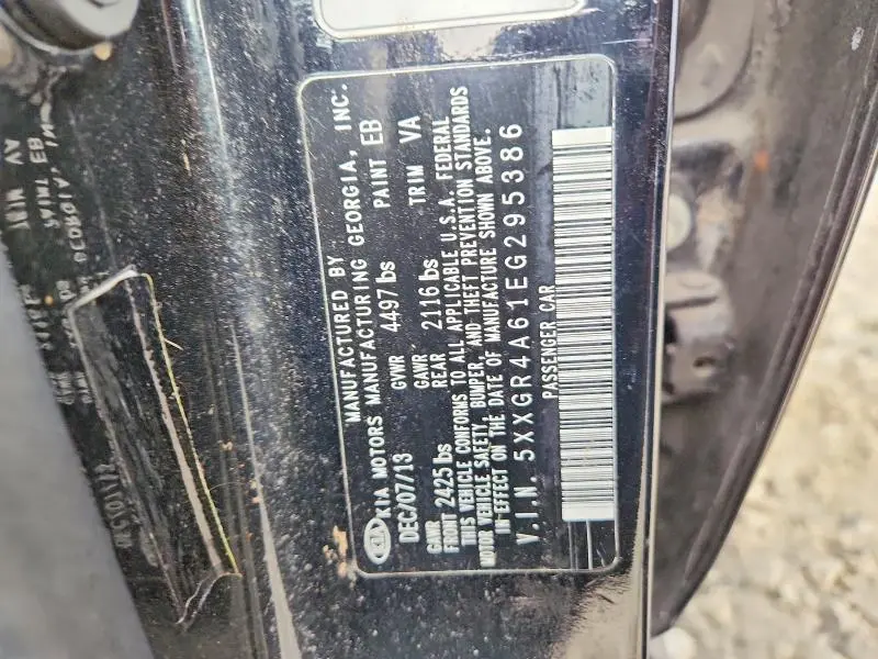 2014 KIA OPTIMA SXL TURBO  