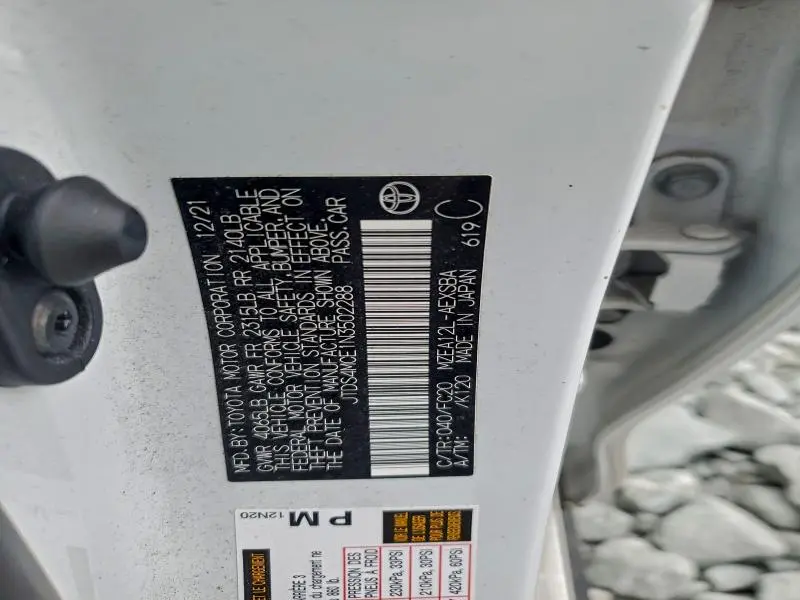 2022 TOYOTA COROLLA SE  