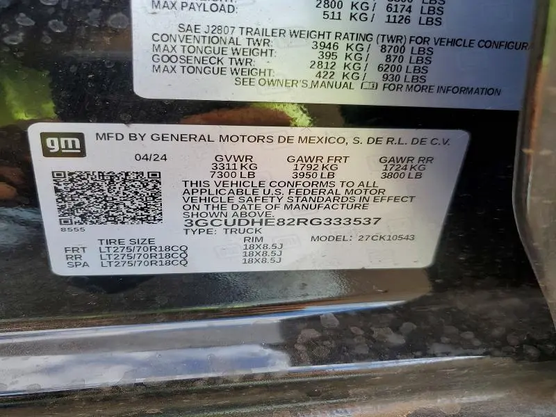 2024 CHEVROLET SILVERADO K1500 ZR2  