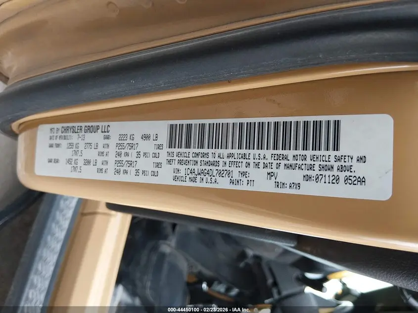 2013 JEEP WRANGLER SPORT