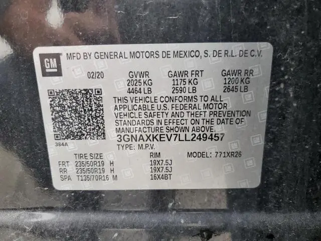 2020 CHEVROLET EQUINOX LT  