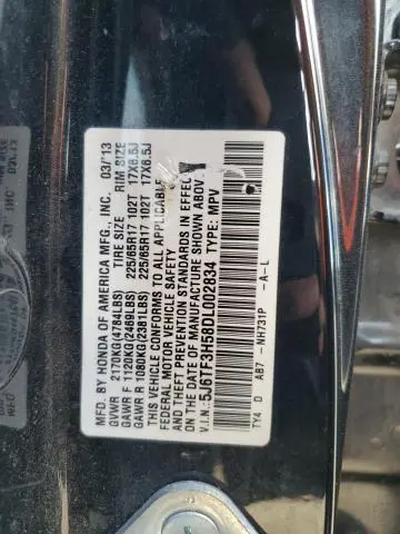 2013 HONDA CROSSTOUR EXL  