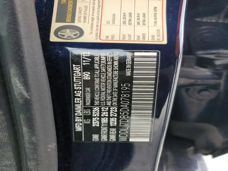 2013 MERCEDES-BENZ CLS 550  