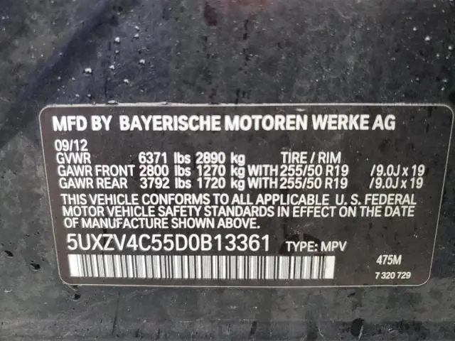 2013 BMW X5 XDRIVE35I  