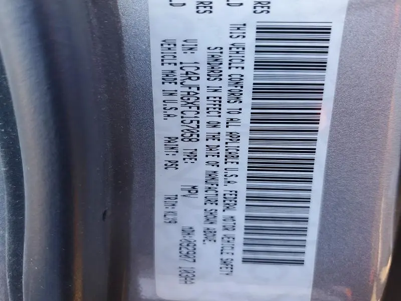 2015 JEEP GRAND CHEROKEE LAREDO  