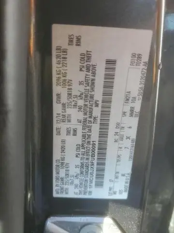 2015 FORD ESCAPE TITANIUM  