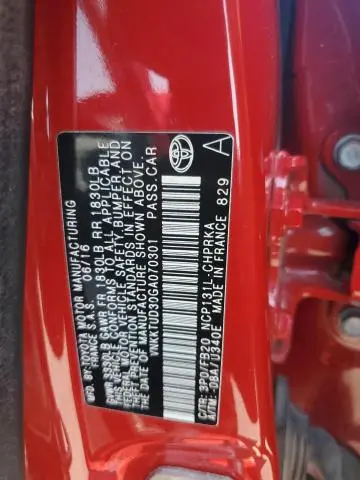 2016 TOYOTA YARIS L  