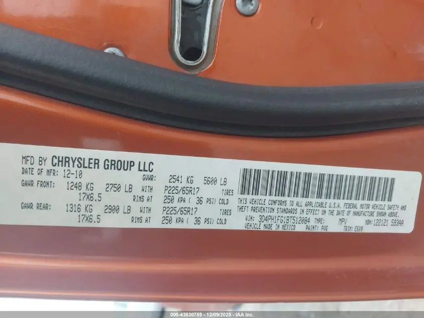 2011 DODGE JOURNEY MAINSTREET