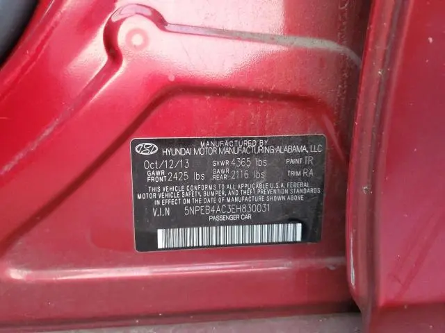 2014 HYUNDAI SONATA GLS  