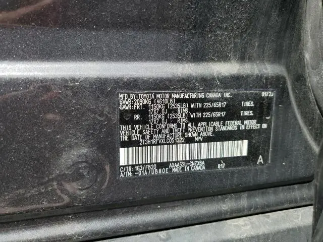 2020 TOYOTA RAV4 LE  