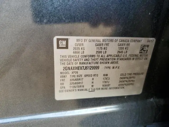 2018 CHEVROLET EQUINOX LS  