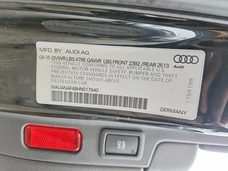 2017 AUDI A4 PREMIUM  