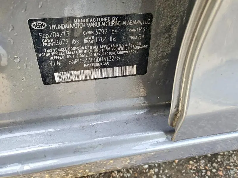 2013 HYUNDAI ELANTRA GLS  